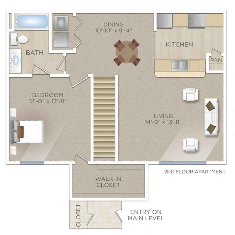 Floor plan layout for The Lavaca