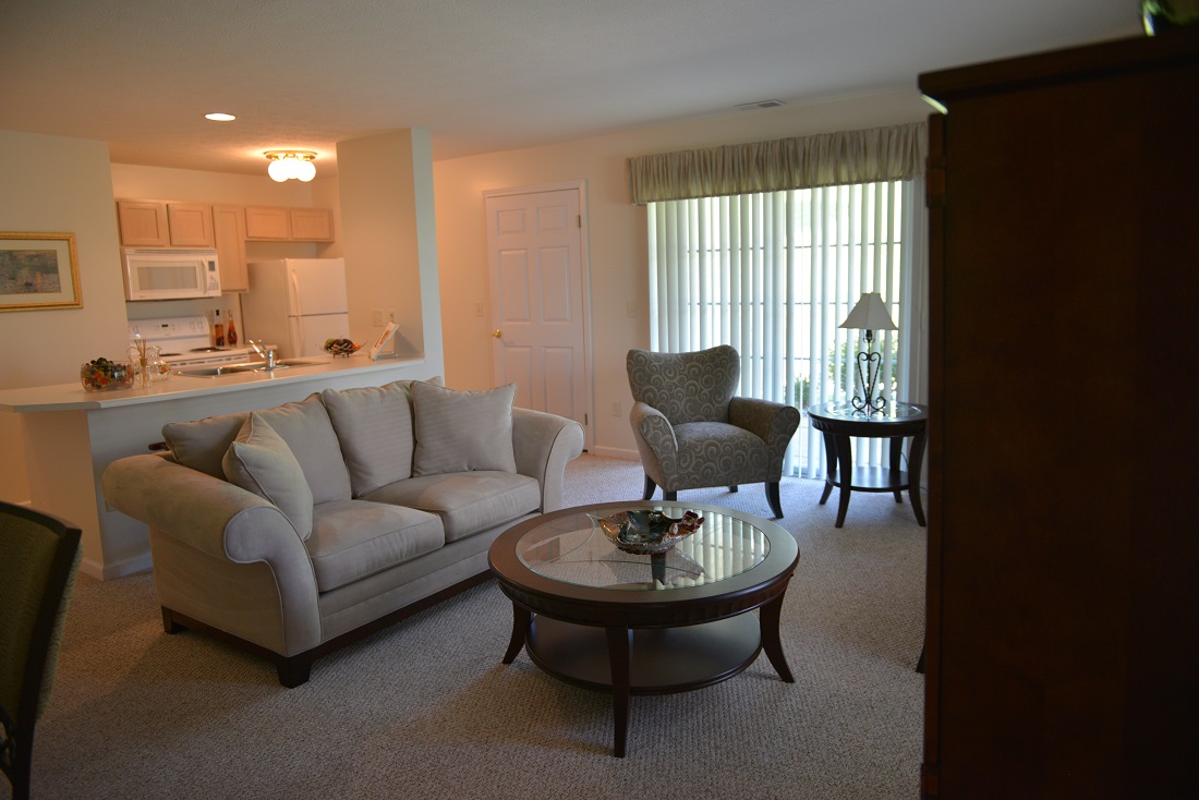 Large Living Room at Parklands of Chili Luxury Apartments in Churchville, New York