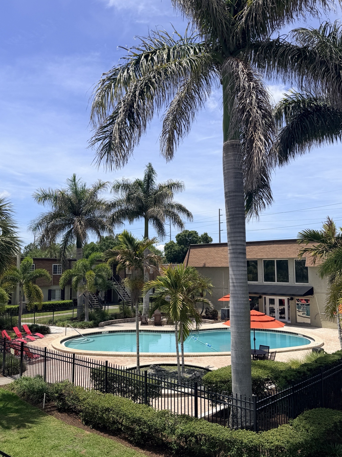 Gated Swimming Pool at Park Pointe Apartments