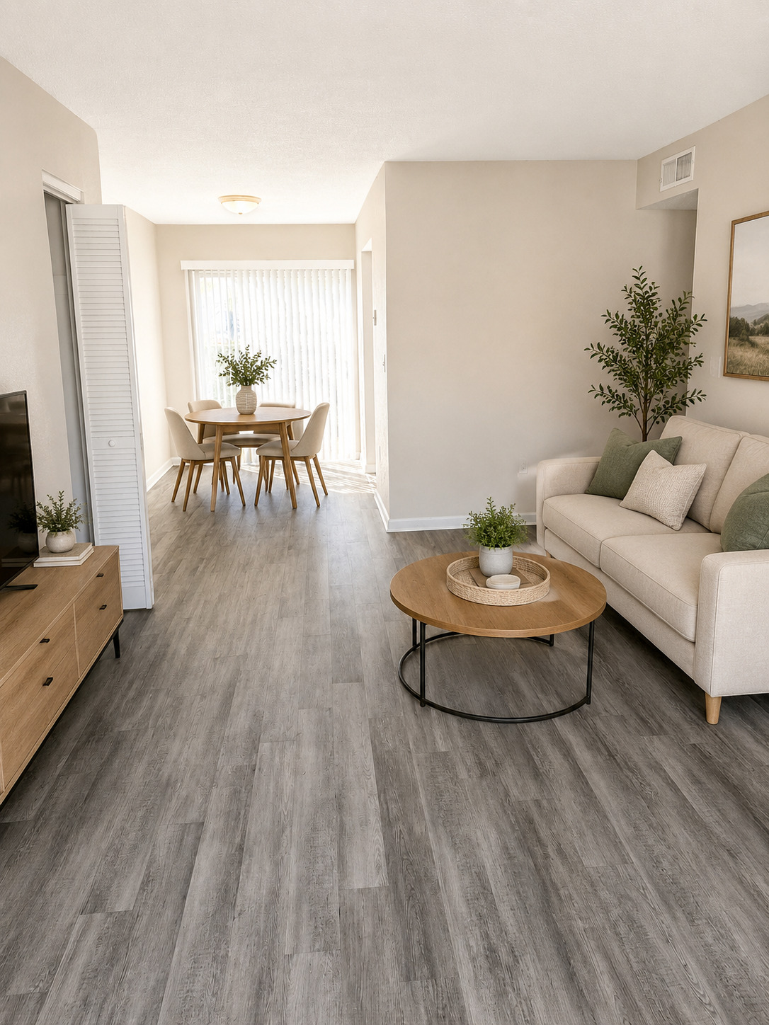 Large Living Room Space / Dining Area 3 Bedroom