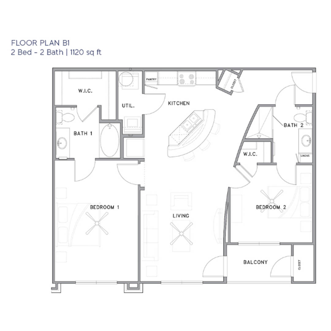 Park Rowe Village - Floorplan - B1