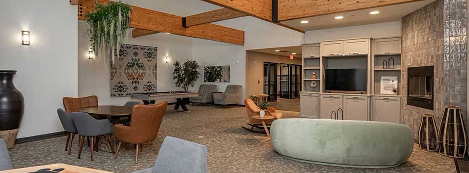 Resident's Lounge at Parkside Apartments & Shops