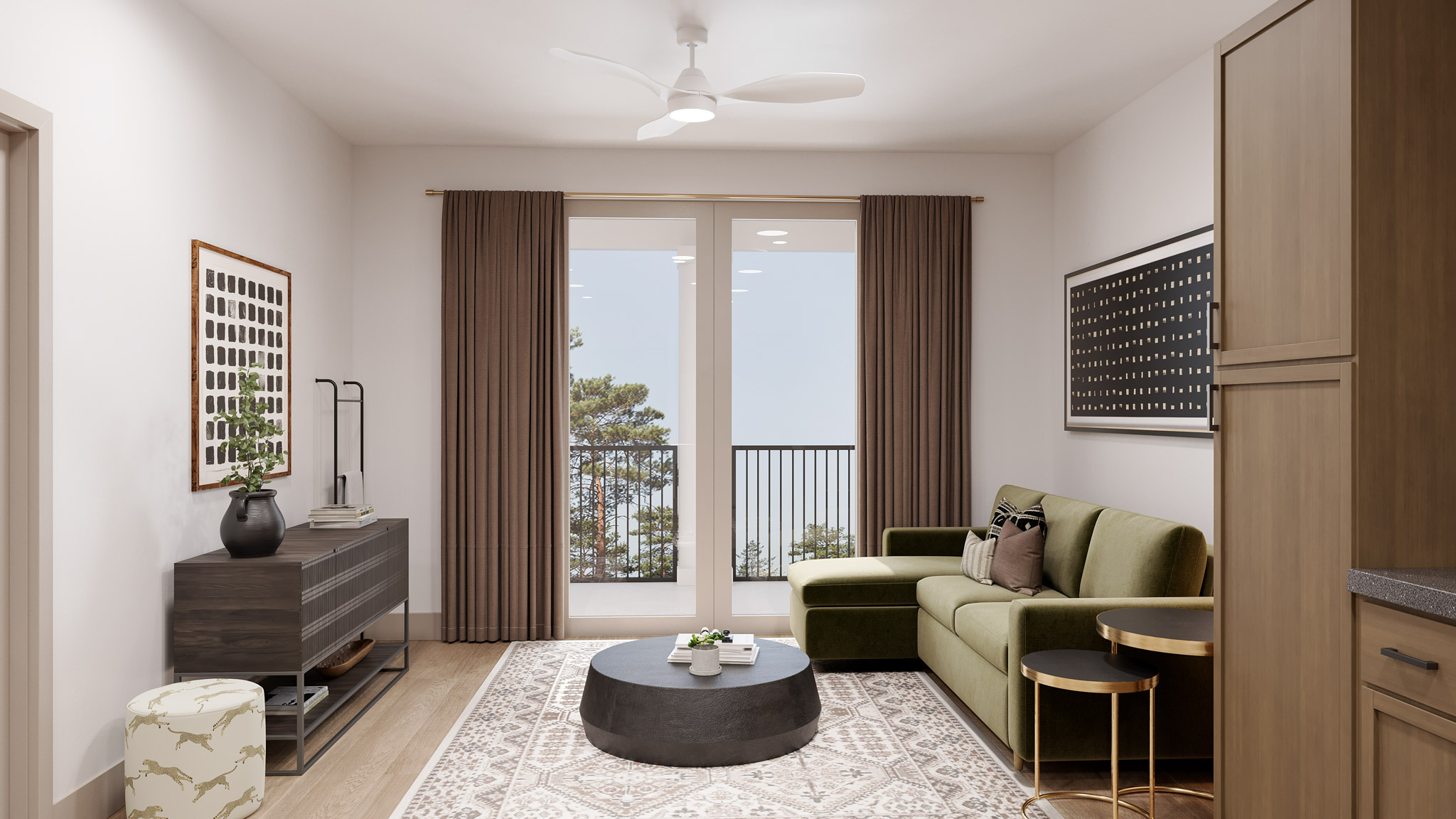 Residences at Pearsall Park Living Room Interior