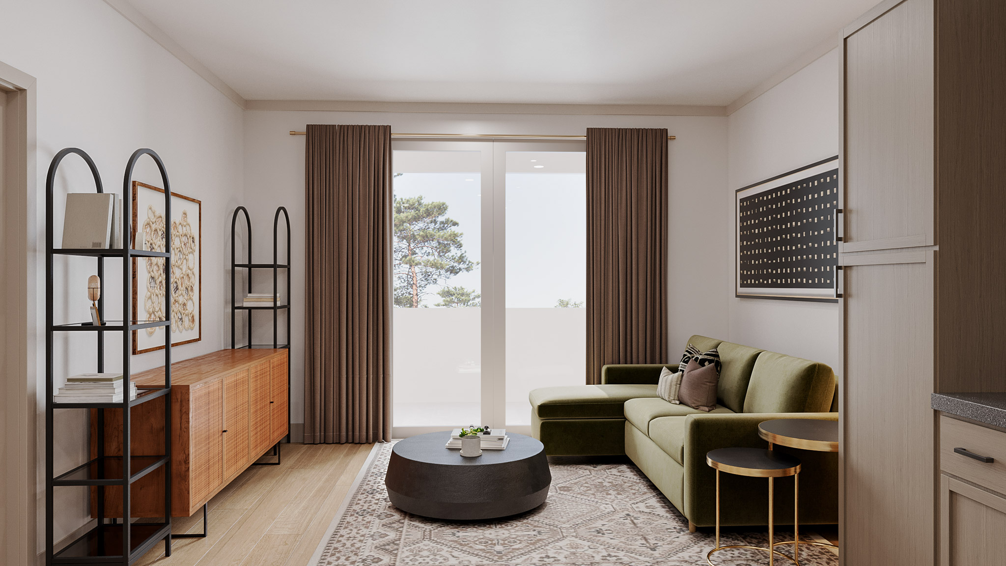 Residences at Pearsall Park Living Room Interior