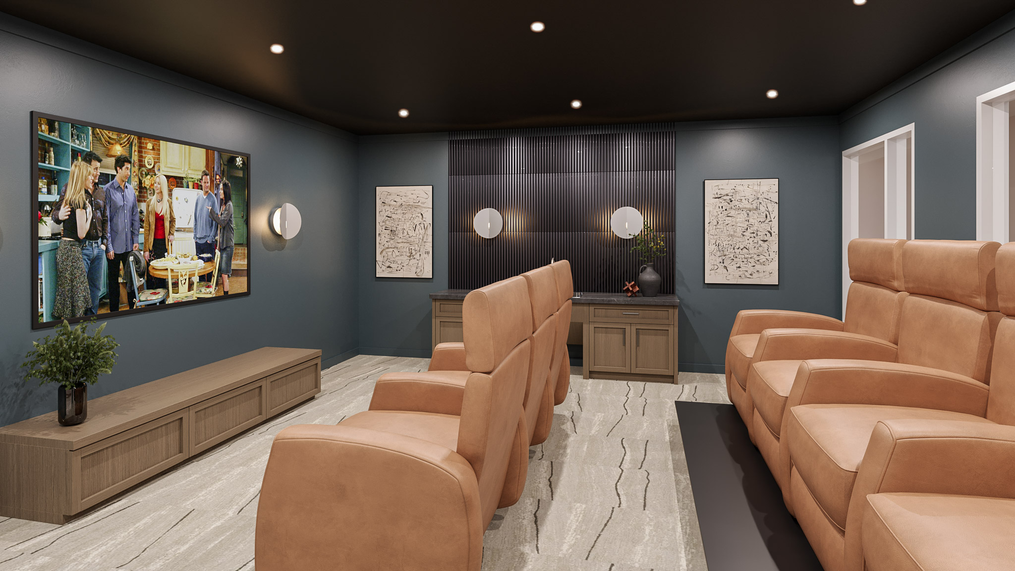 Residences at Pearsall Park Theater Room