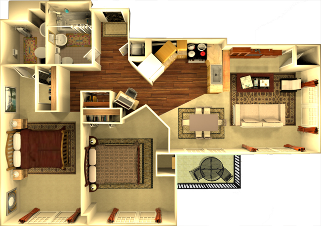 Floorplan - Maple (B1) image