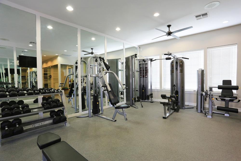 State-of-the-Art Fitness Center at Pinnacle Ridge Apartments in Dallas, Texas
