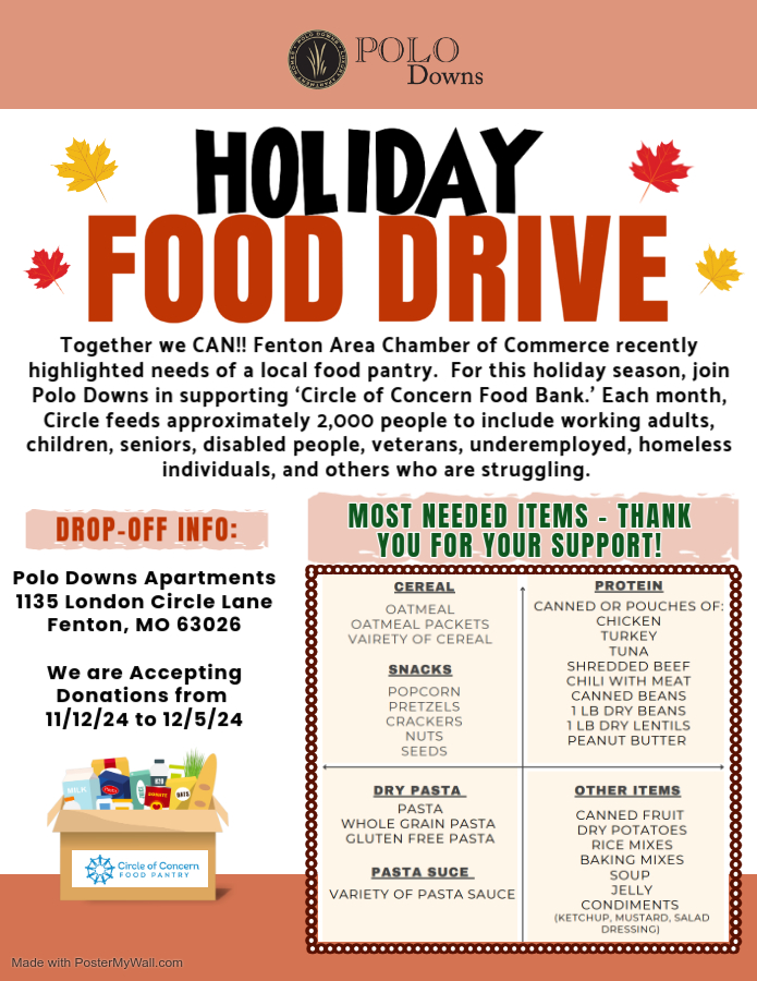 Image for Polo Downs Food Drive - Together we CAN!!!