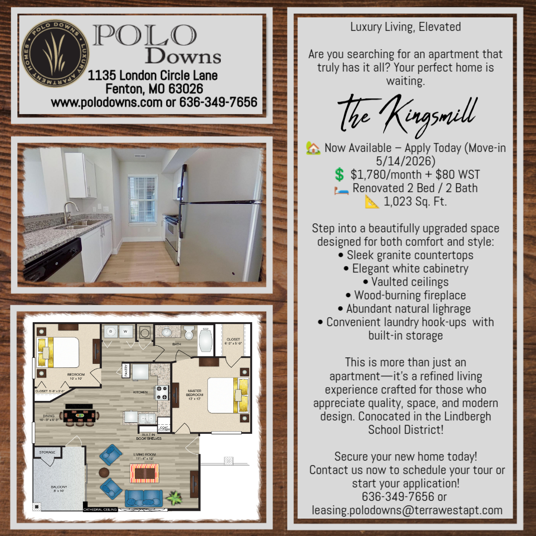 Image for Polo Downs Apartments - The Kingsmill - Available Now to for a 