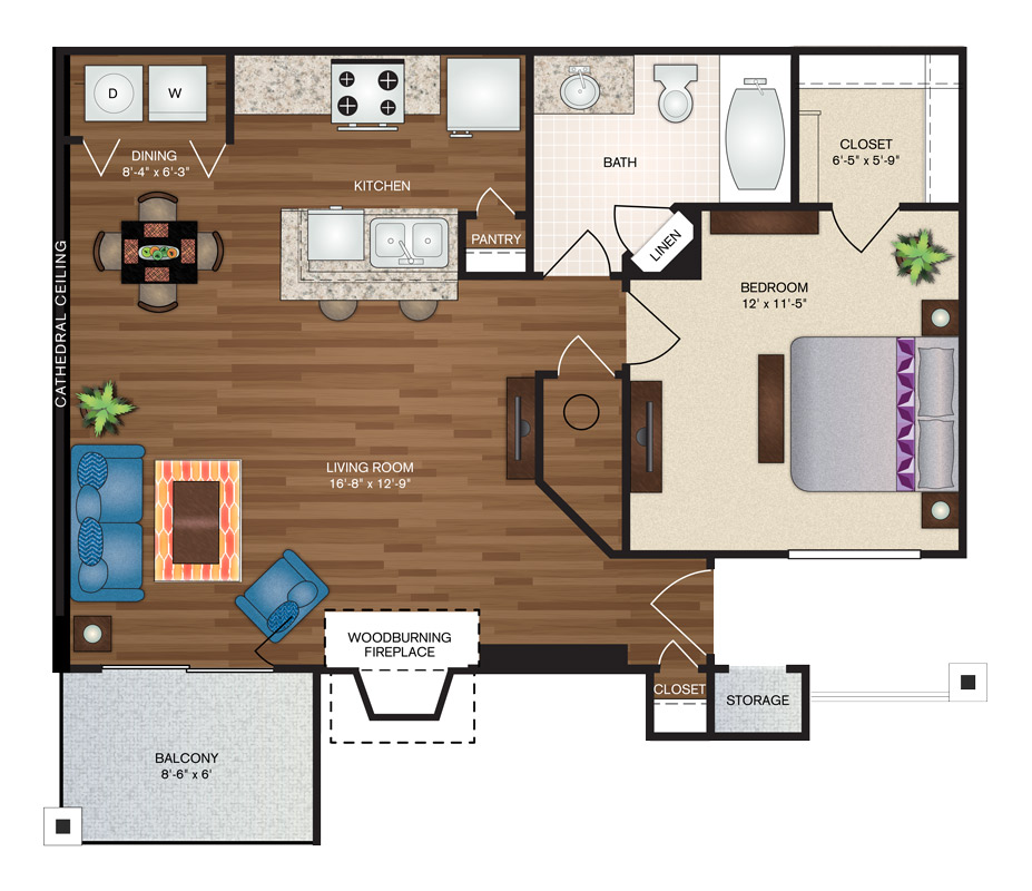 Floorplan - The Abby Deluxe image