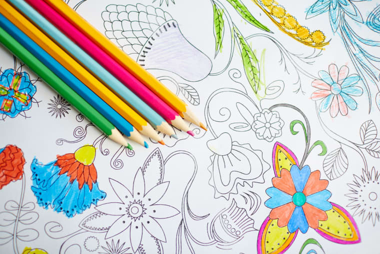Coloring isn't just for the kids! It's also a great way to de-stress and have fun. Cover Photo