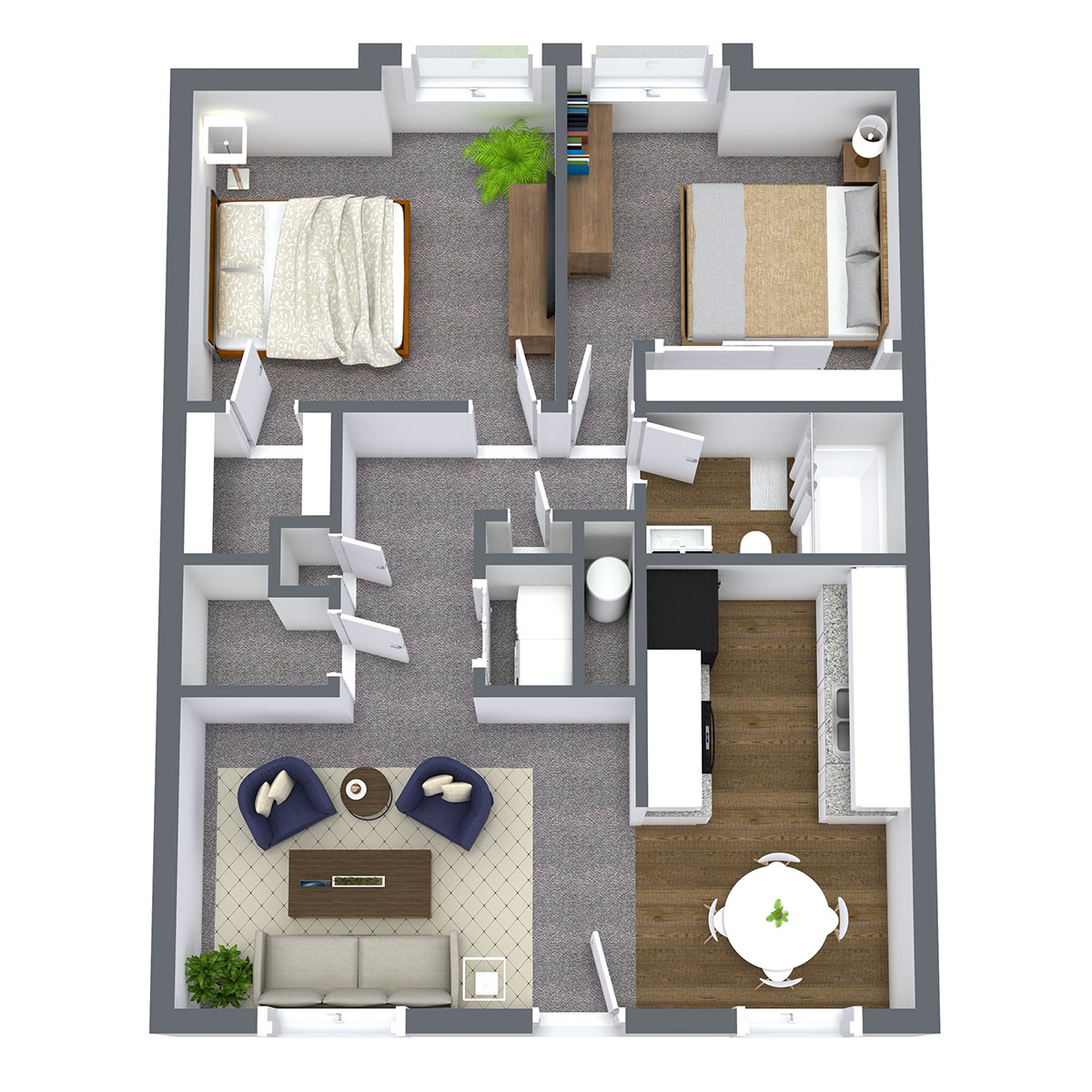 Informative Picture of 2 Bedroom | Upgraded