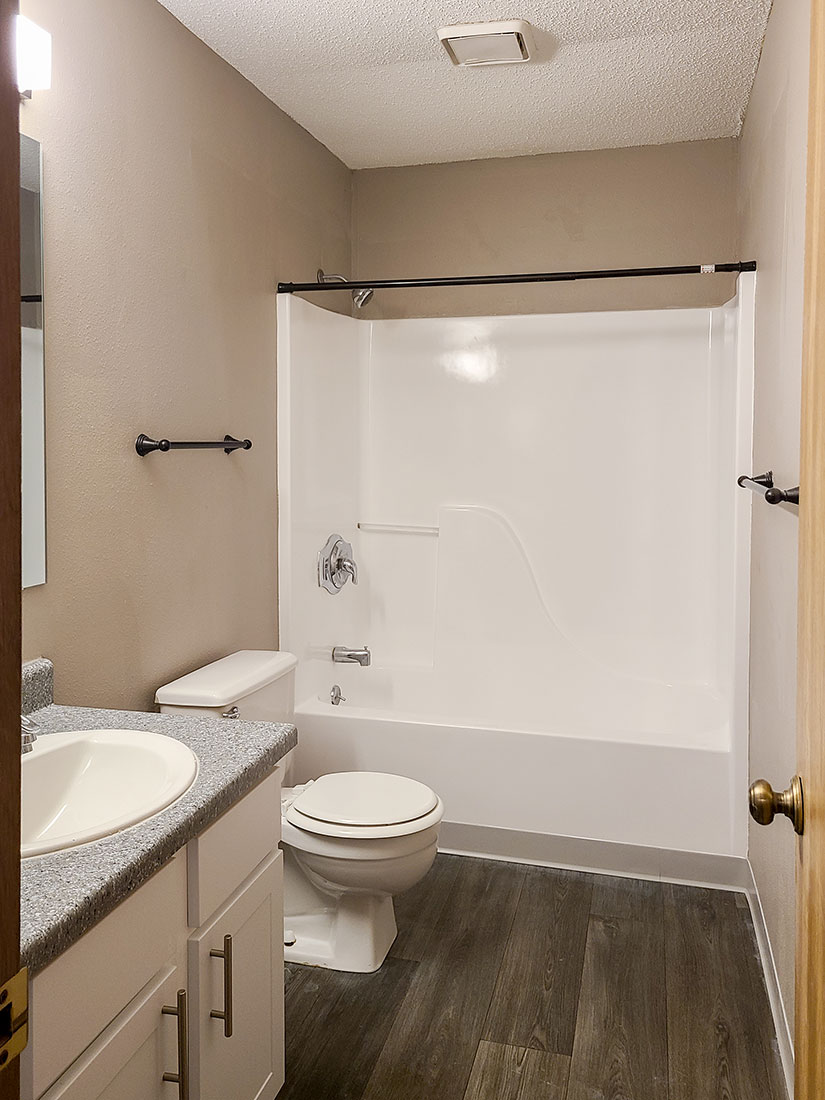 Upgraded Bathrooms at Prairie West in North Ames, Iowa