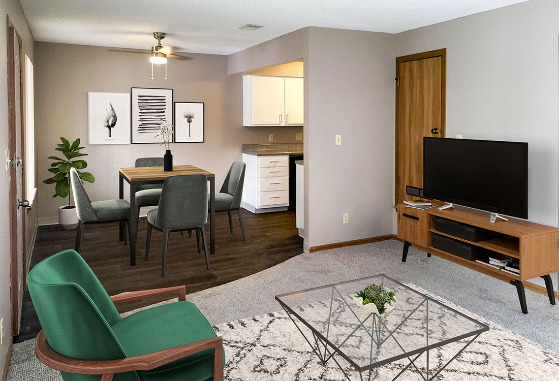 Upgraded 2 Bedroom Apartment for Rent with Spacious Living Rooms at Prairie West