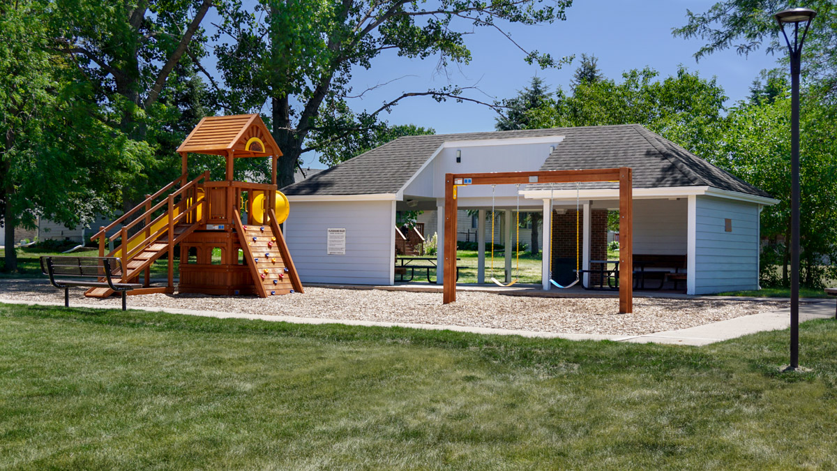 Children's Playground at Prairie West in North Ames, Iowa