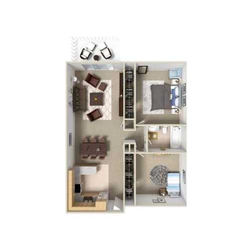 Floor plan layout for B2