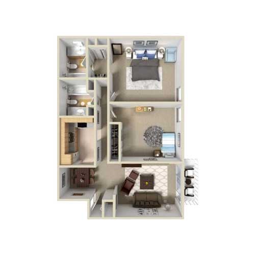 Floor plan layout for B3