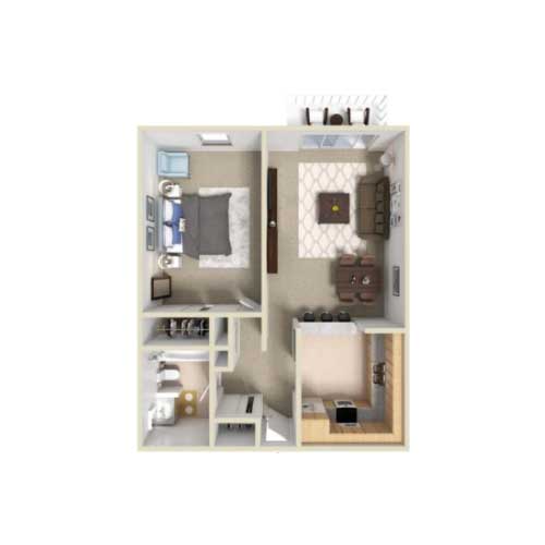 Floor plan layout for A1