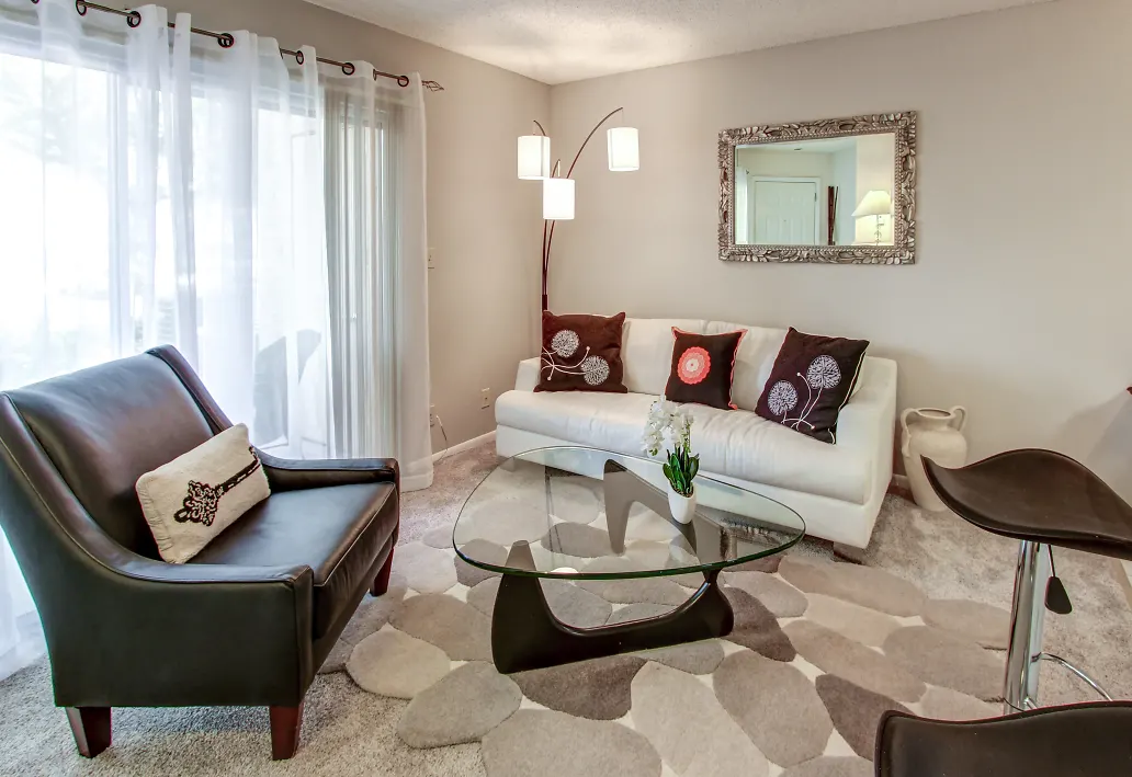 Inviting Living Area at Reflections of Boca Del Mar Apartments in Boca Raton, FL