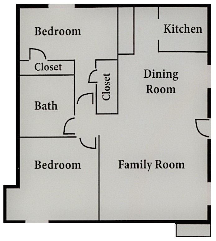 Regency Apartments - Floorplan - Plan B-1