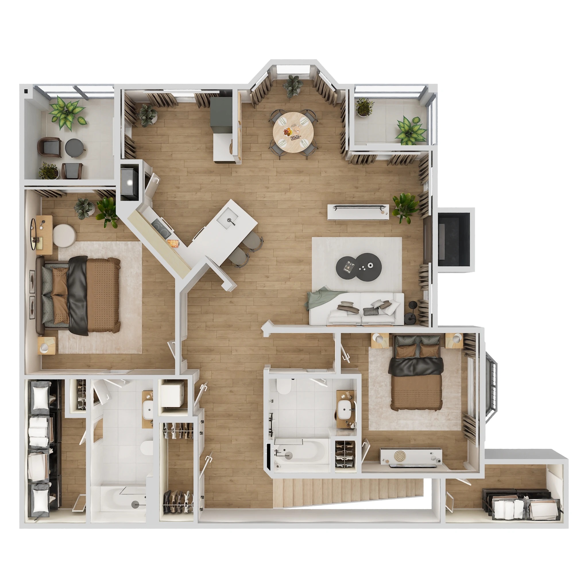 Floor plan layout for The Alexandria