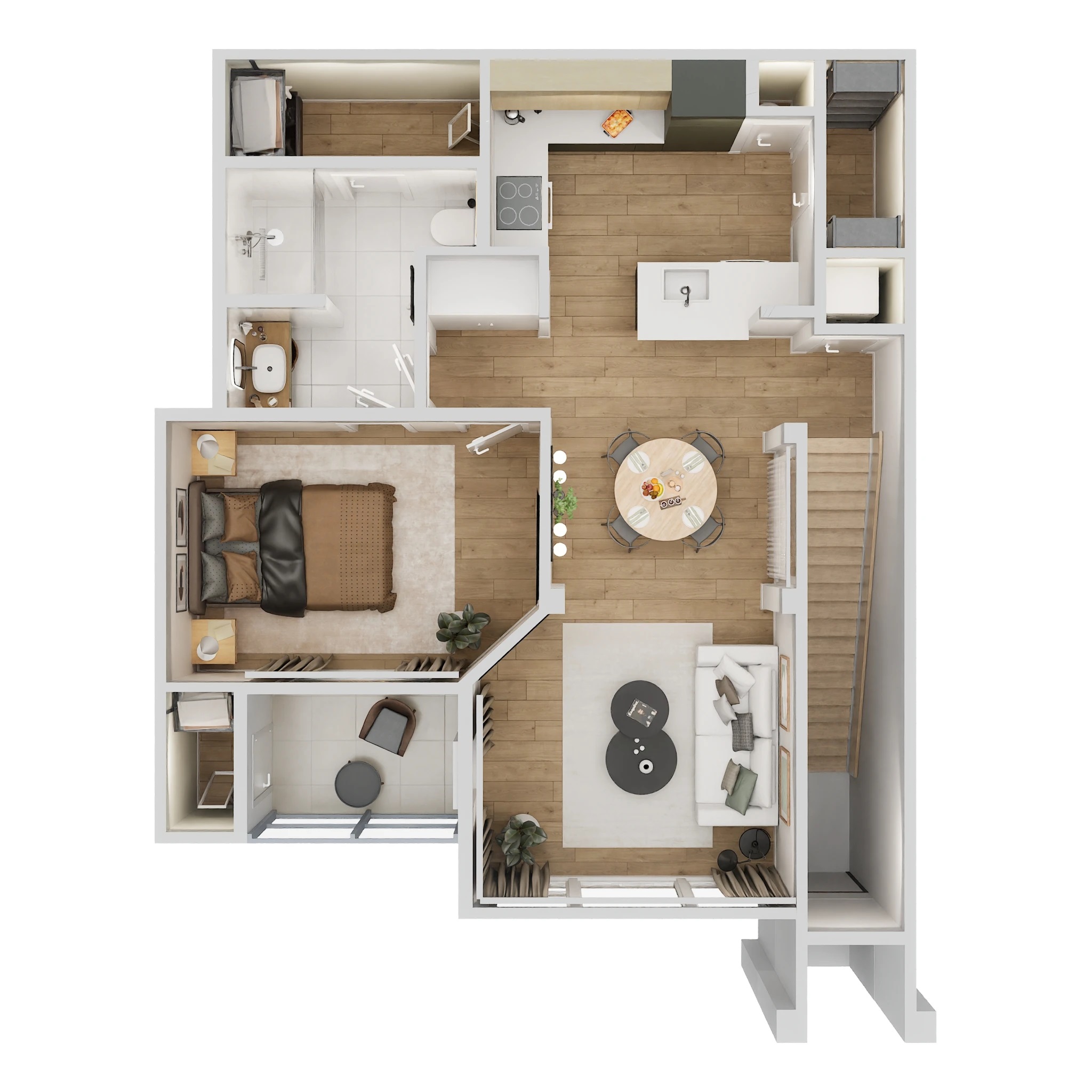 Floor plan layout for The Charlotte Upper