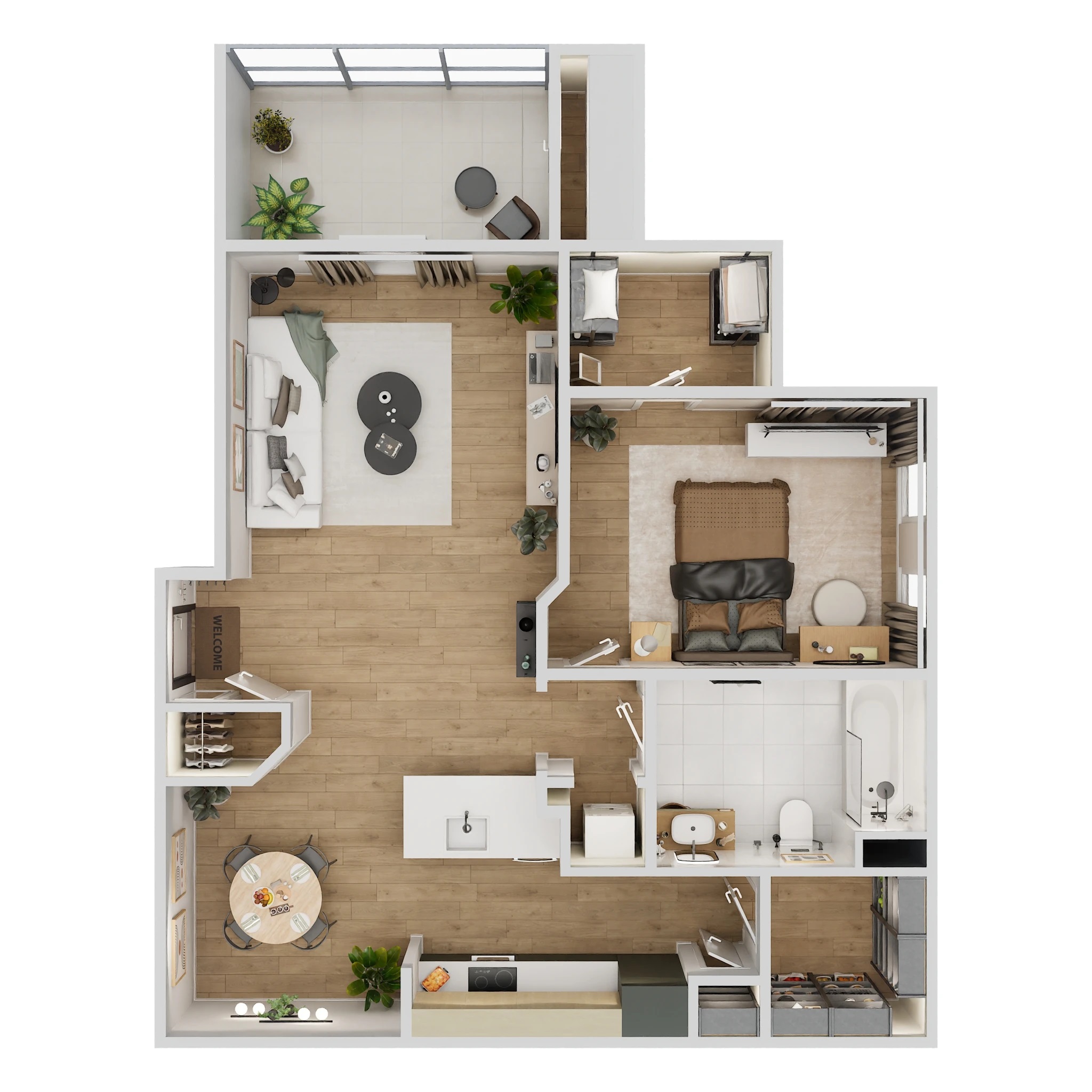 Floor plan layout for The Franklin