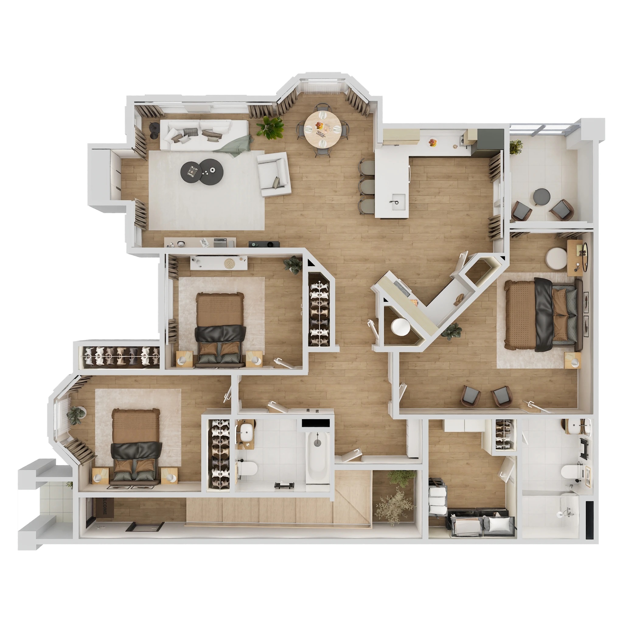 Floor plan layout for The Grand Reserve II