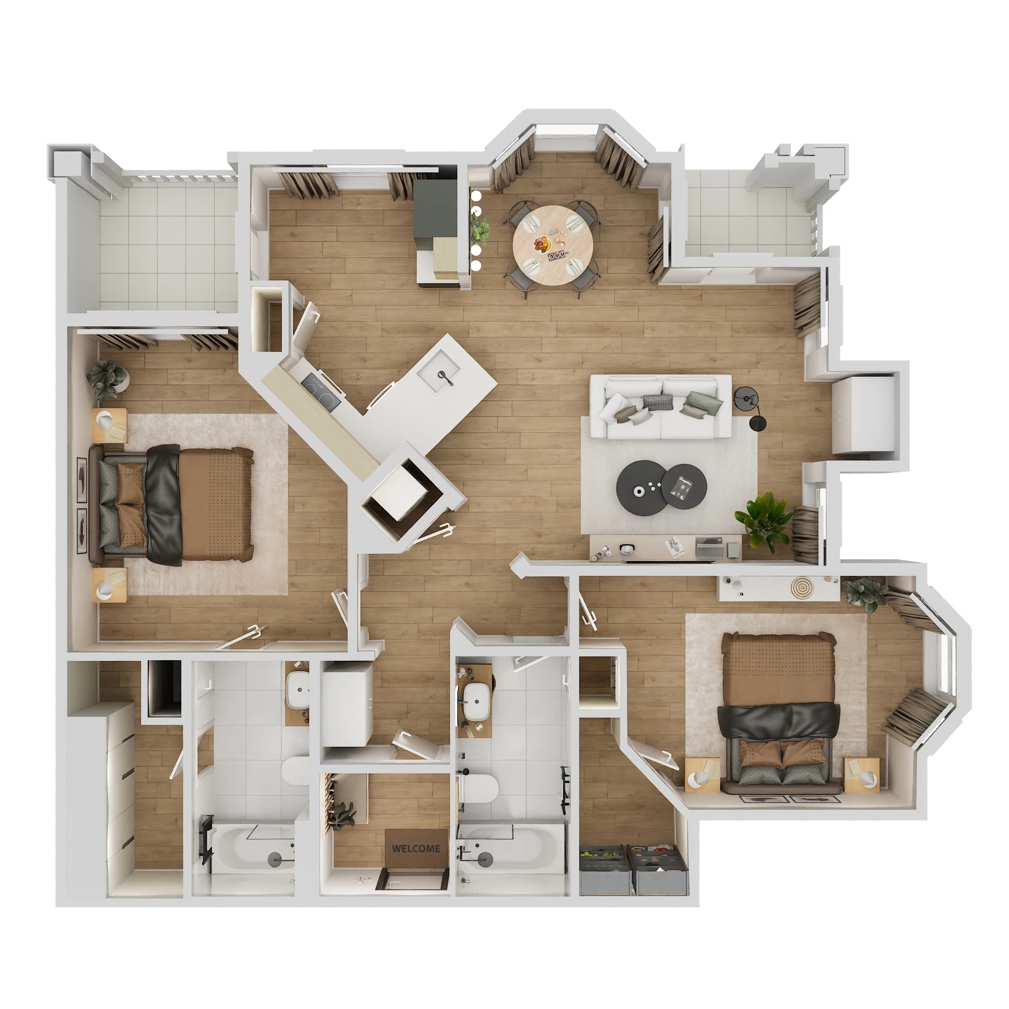 Floor plan layout for The Madison