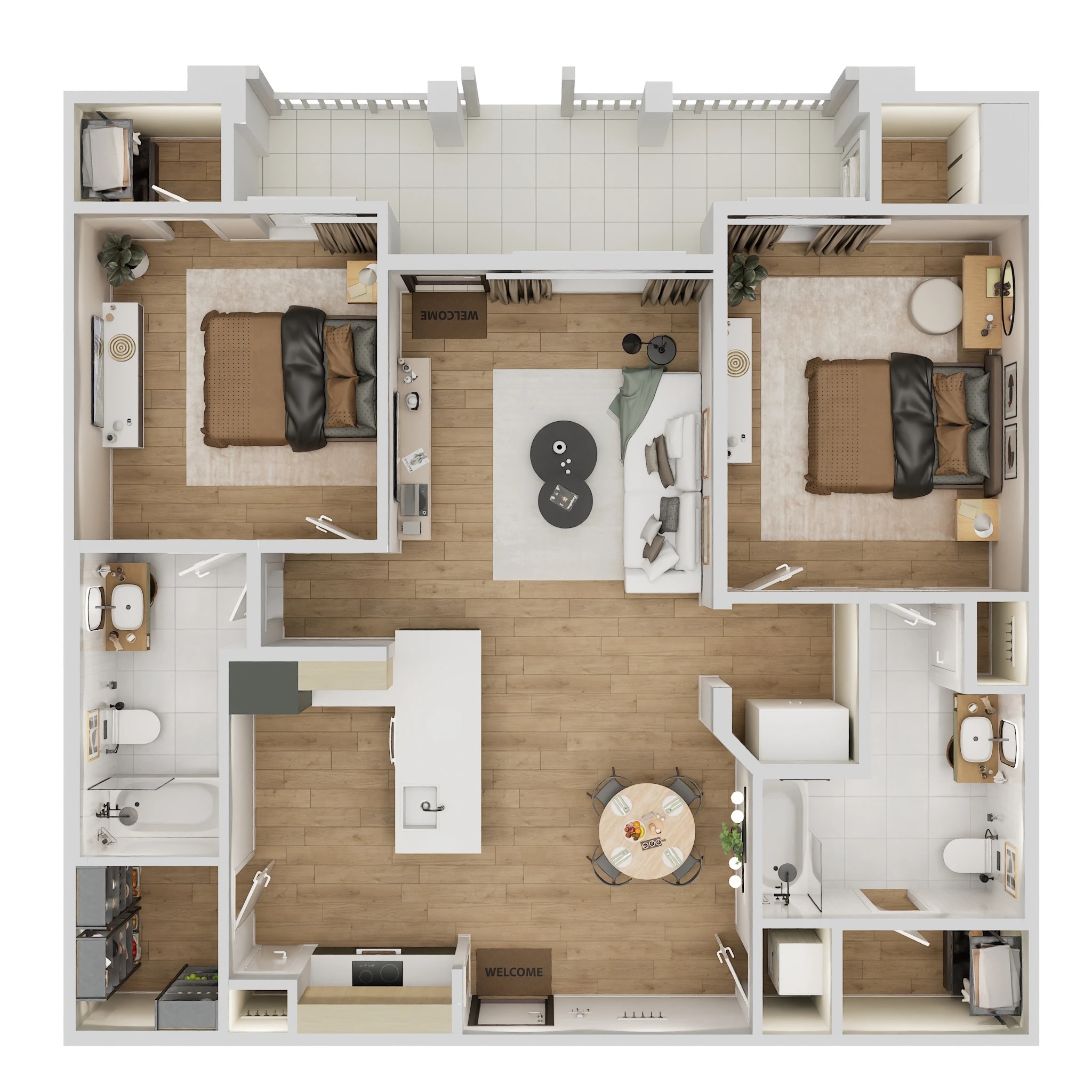 Floor plan layout for The Montgomery