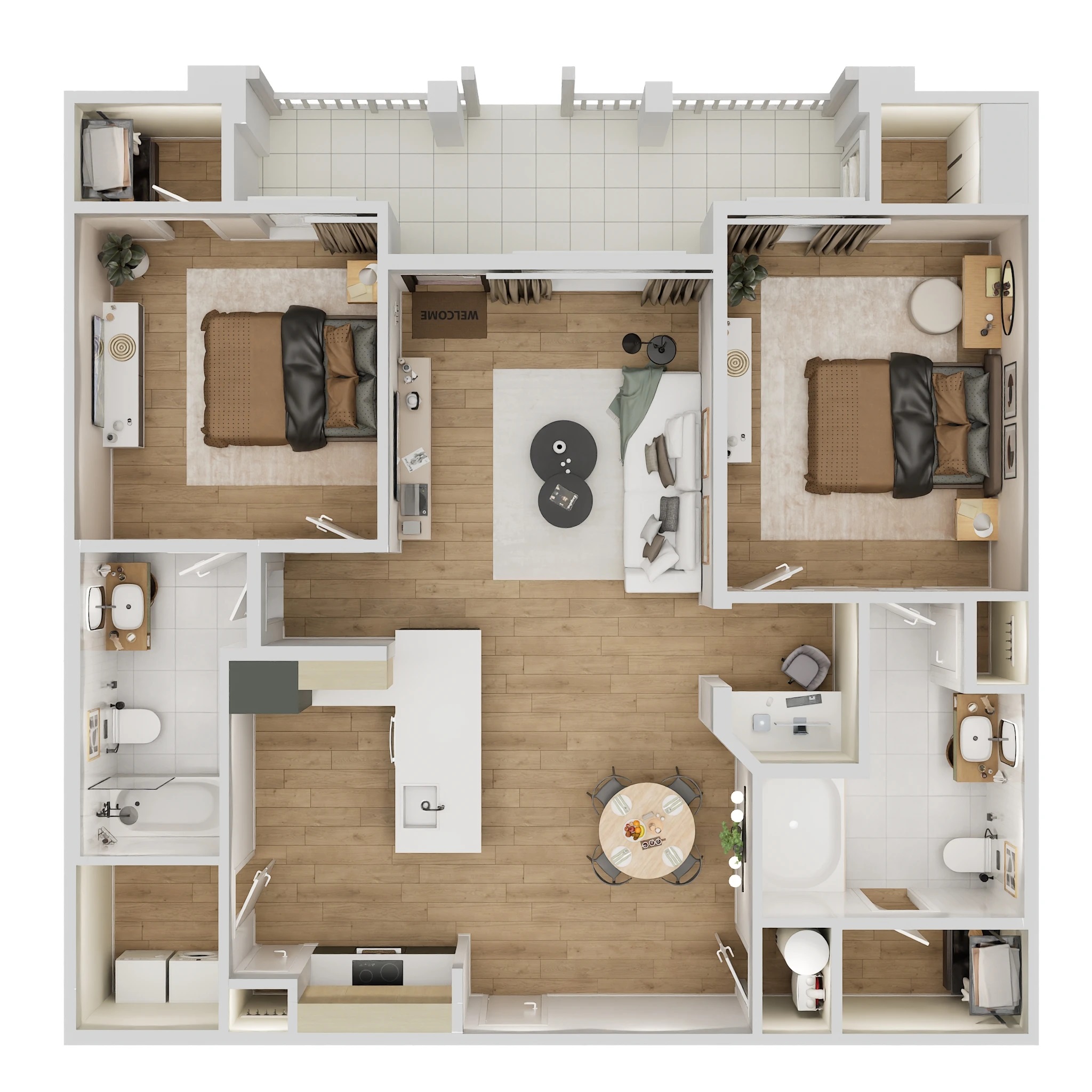 Floor plan layout for The Montgomery