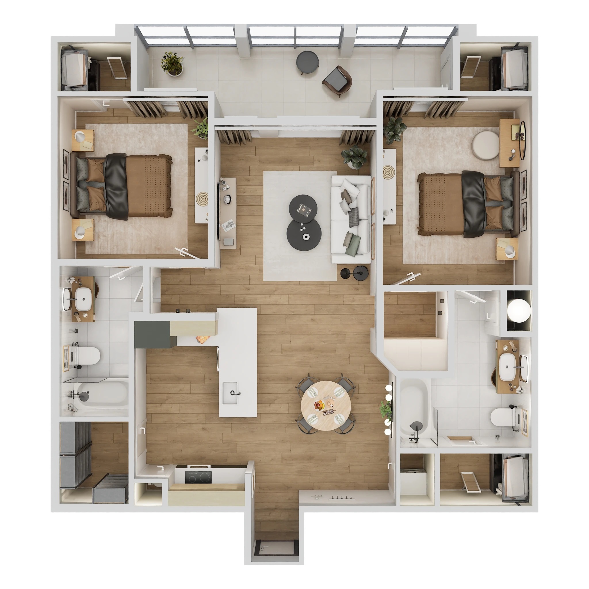 Floor plan layout for The Montgomery Upper