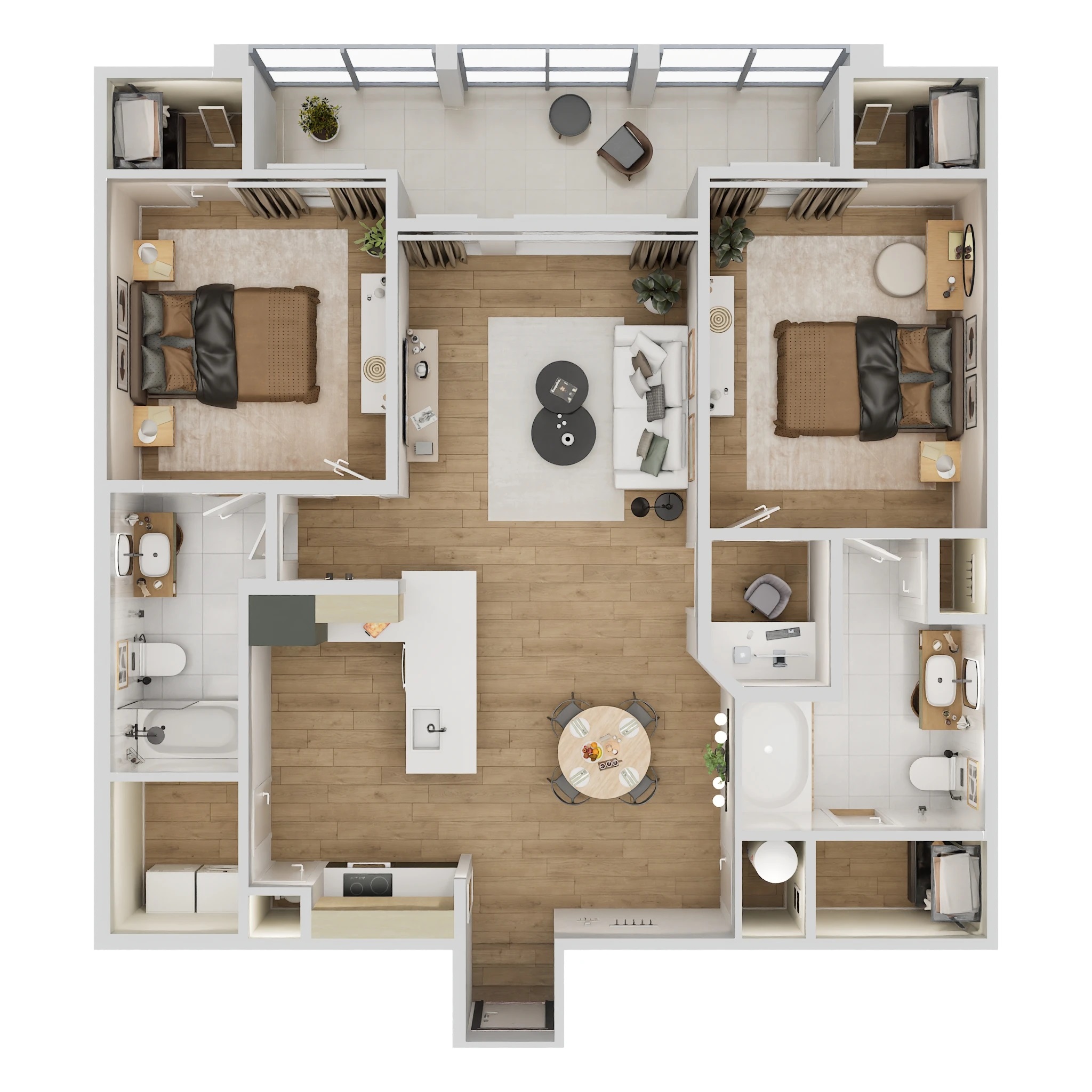Floor plan layout for The Montgomery Upper