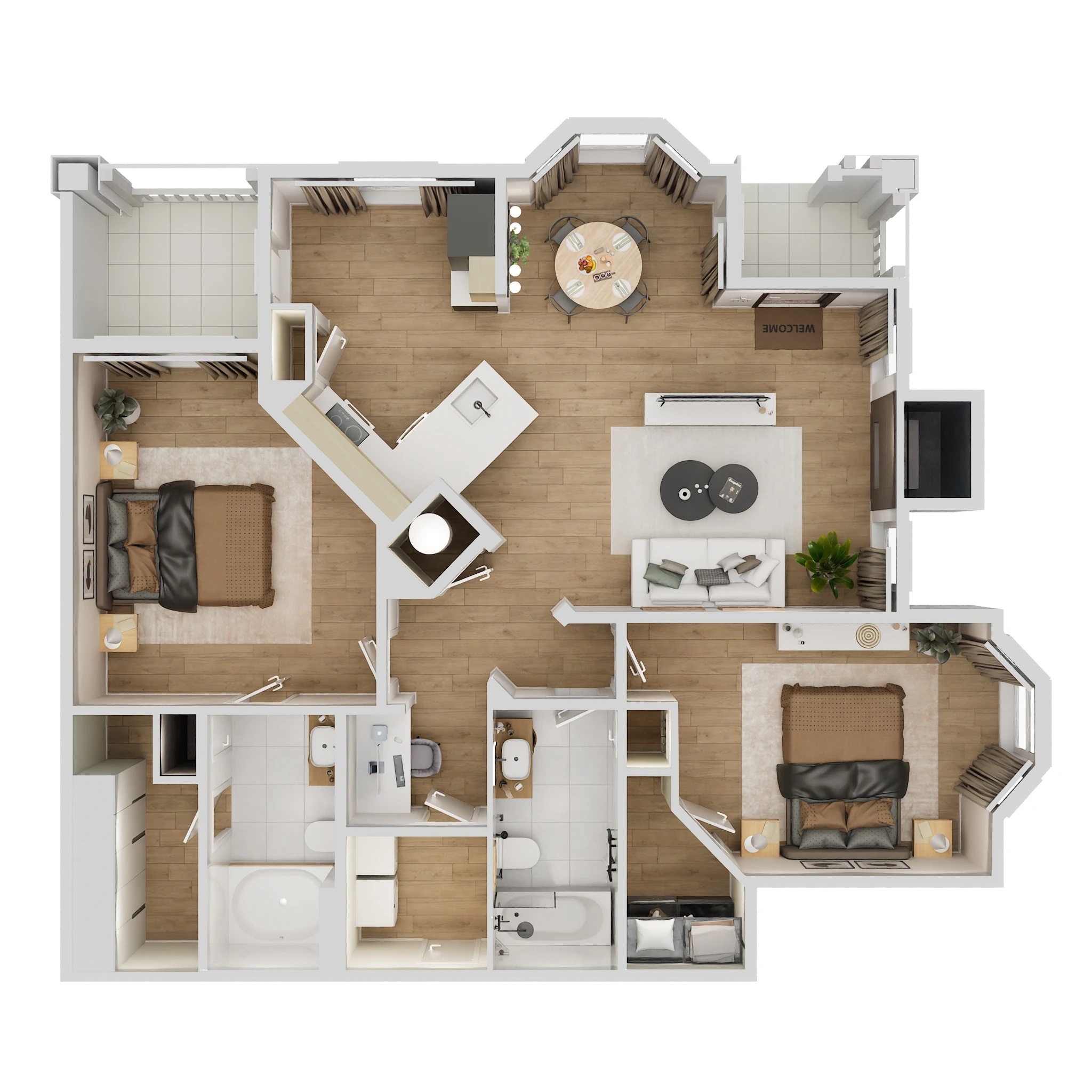 Floor plan layout for The Madison