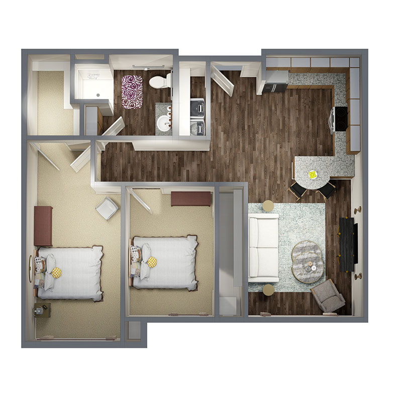 Residence at Arbor Grove - Floorplan - 2 Bedroom