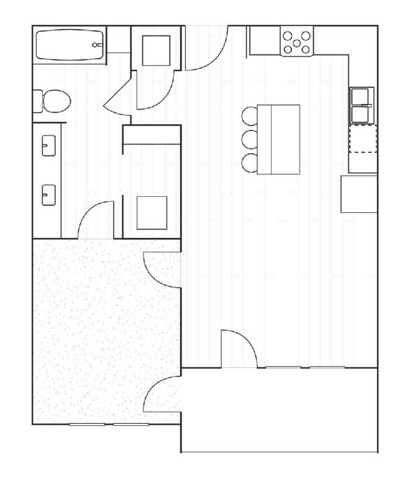 Floor plan layout for A2