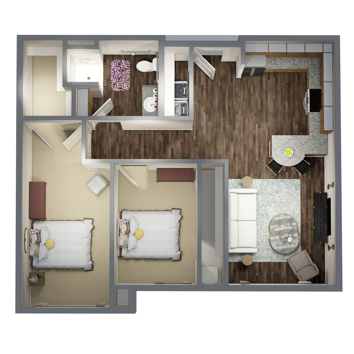 The Residence at Wolfforth - Floorplan - 2BR