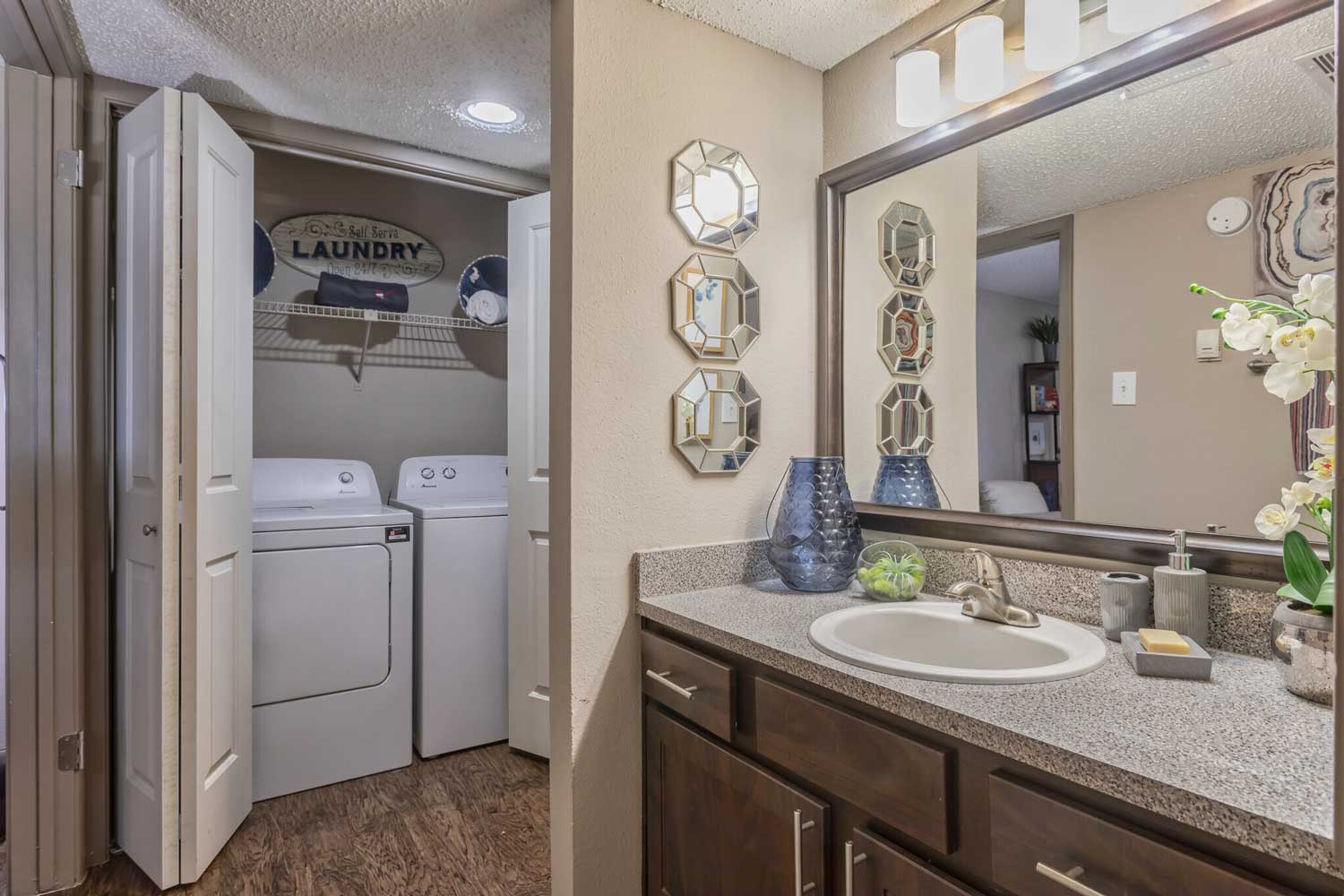 In-Unit Washer and Dryer at Ridgeview Place Apartments in Irving, TX