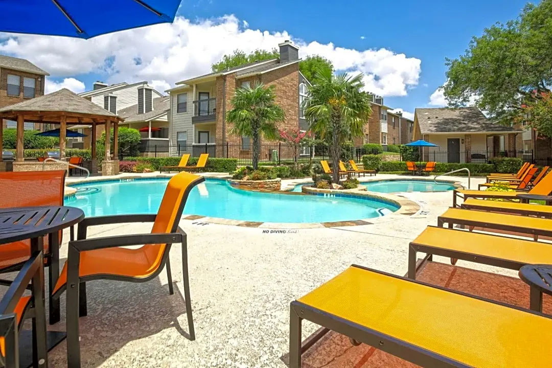 Two Sparkling Swimming Pools at Ridgeview Place Apartments in Irving, TX