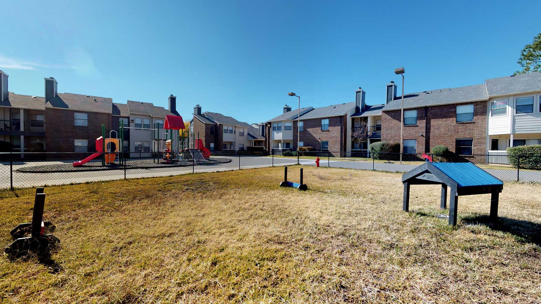 Dog Park at Ridgeview Place Apartments in Irving, TX