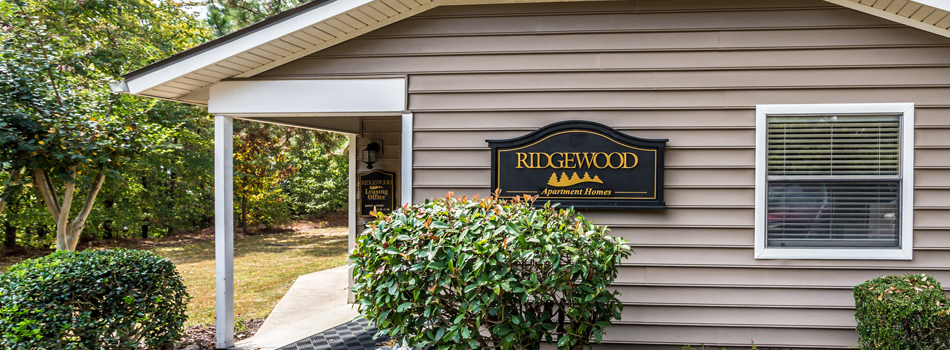 Property Signage at Ridgewood Apartments