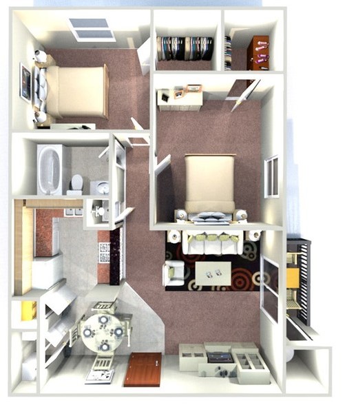 Ridgewood Apartments - Floorplan - The Pine