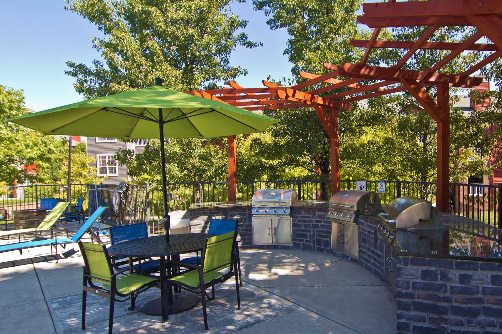 Grilling Area at River Oaks in Columbus, OH