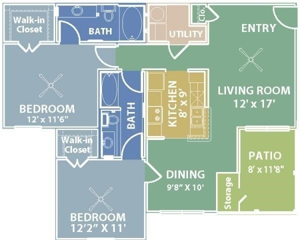 RiverScape Apartment Homes - Floorplan - C