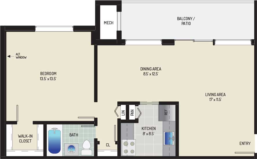Riverside Plaza Apartments - Apartment 256257-204-B2