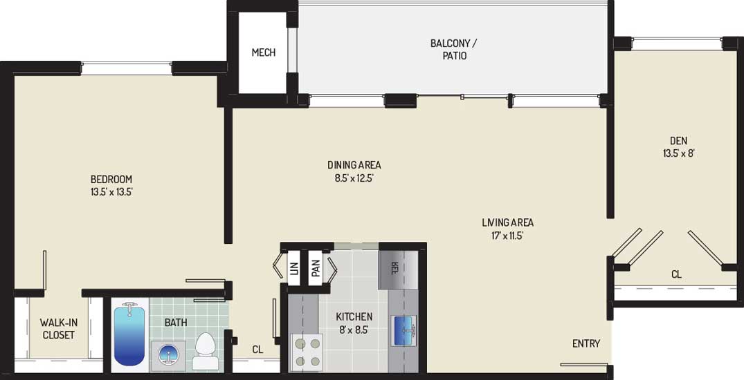 Riverside Plaza Apartments - Apartment 256259-102-C2 -