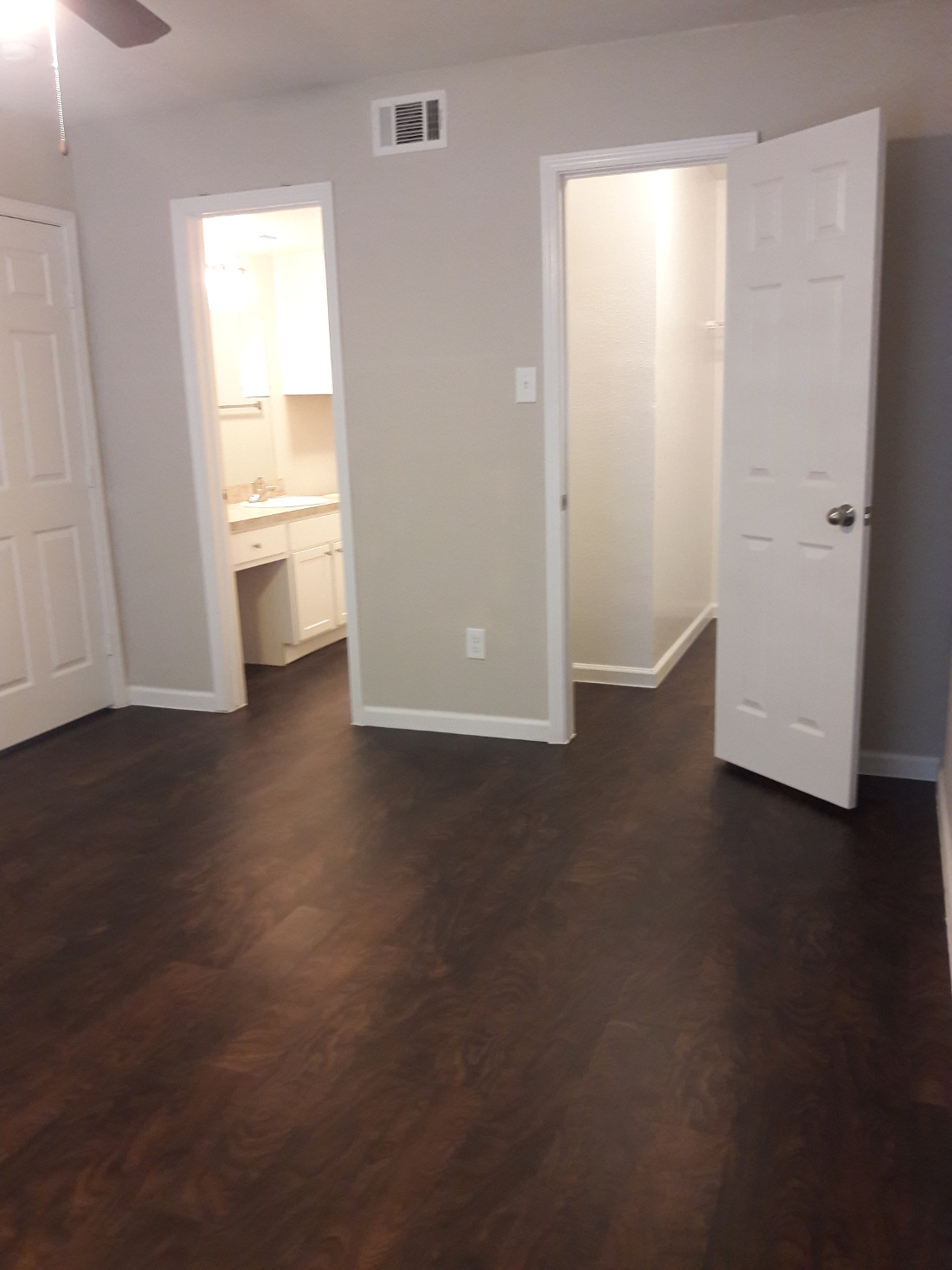 Remodeled Oak Floor Plan Master Bedroom
