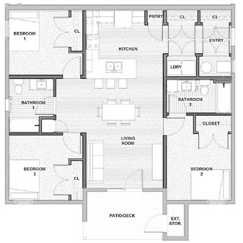 Informative Picture of 3 Beds