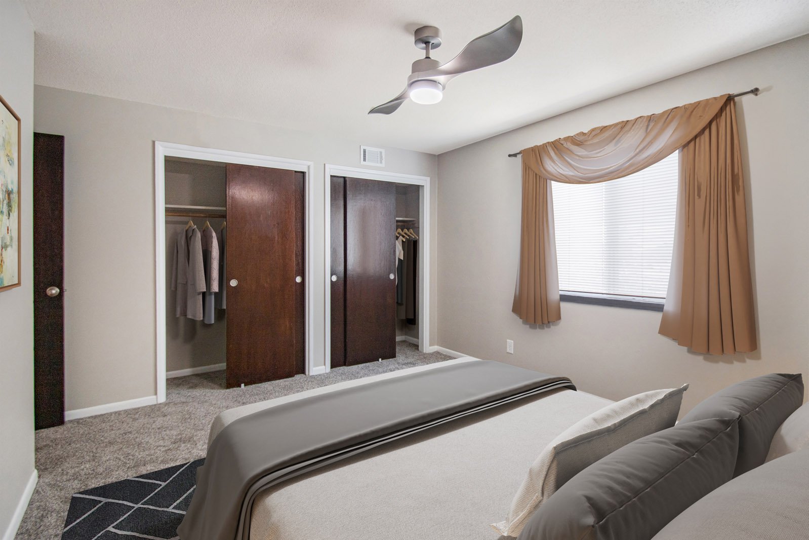 Spacious Bedrooms with Ample Closet Space at Pinehill Park Apartments