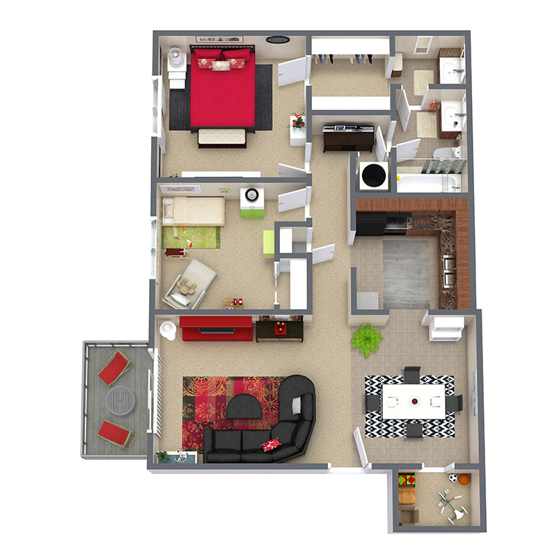 Royalwood Apartments - Floorplan - 2BR